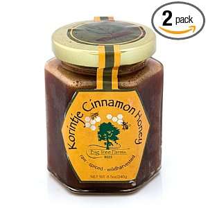 Big Tree Farms Korintje Cinnamon Honey, 8.5 Ounce Jars (Pack of 2 