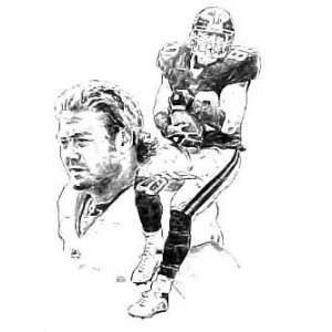  Jeremy Shockey New York Giants 16x20 Lithograph Sports 