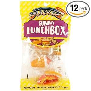 Snackerz Gummy Lunch Box, 2.5 Ounce Packages (Pack of 12)  