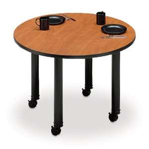  Abco 42 Diameter Mobile Round Conference Table Office 