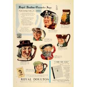 1955 Ad Royal Doulton Character Mugs English China   Original Print Ad 