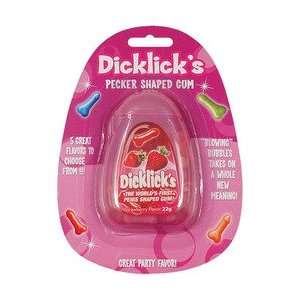  Dicklicks Strawberry Gum 20 pieces 