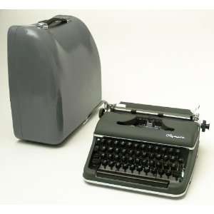  1959 Olympia SM3 Manual Typewriter (Green / Gray) with 