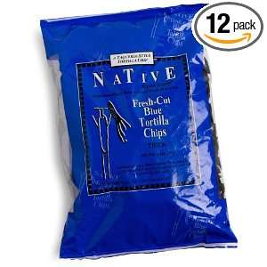 Native Kjalii Foods Fresh Cut Blue Thick Tortilla Chips, 14 Ounce Bags 