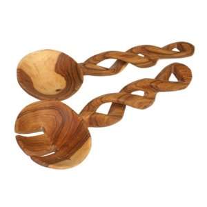  Olive Wood Salad Server With Olive Your Heart  Fair 