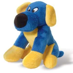 Ol Blue Plush Dog Toy with Squeaker, 6 H
