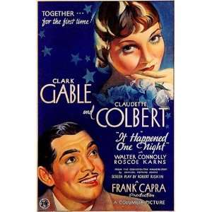   Gable Claudette Colbert Movie Poster 2 