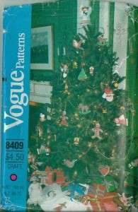 OOP Vogue Sewing Pattern Christmas Holiday Decorations Craft Xmas 