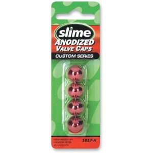  Slime Red Valve Stem Cap