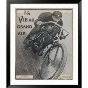  Hoffmann French Motor Cycling Champion Framed Photographic 