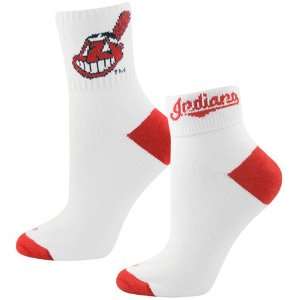  Cleveland Indians Ladies White Woven Logo 6 11 Socks 