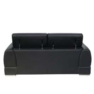  Chicago Loveseat w/ Click Clack Headrests and Metal Leg in 