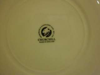 Churchill Blue Willow 3 Piece Set Dinner Plate, Cup & Saucer Made In 