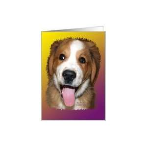 St. Bernard Greater Swiss Mountain Dog Friendship Humor Card