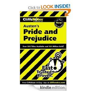 CliffsNotes on Austens Pride and Prejudice (Cliffsnotes Literature 