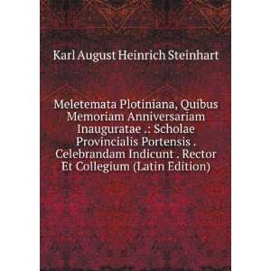   Et Collegium (Latin Edition) Karl August Heinrich Steinhart Books