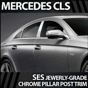  2006 2012 Mercedes CLS 4pc. SES Chrome Pillar Trim Covers 