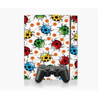   Playstation 3 Console Skin Decal Sticker  Cute Bugs 