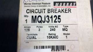 Murray MQJ3125 125 Amp Circuit Breaker.  