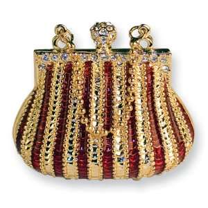  Striped Handbag Trinket Box Jewelry