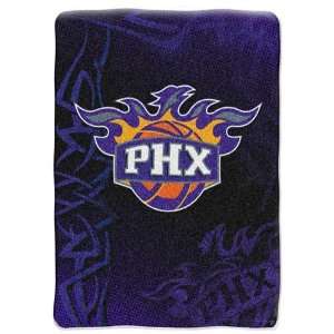 Phoenix Suns NBA Royal Plush Raschel Blanket (Fierce Series) (60x80 