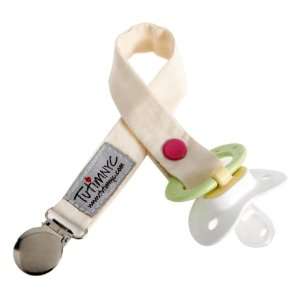  Organic Red Snap Paci Sitter Baby