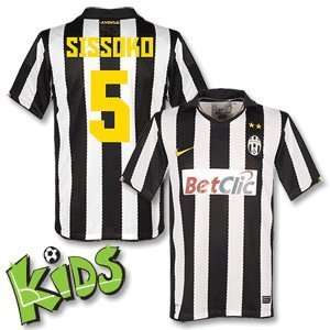  10 11 Juventus Home Jersey + Sissoko 5 (Fan Style)   Boys 