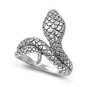   Cobra Reptile Snake Ring Band (Size 6 to 10)   Size 7 The World