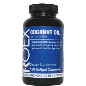  Roex Extra Virgin Coconut Oil Softgels coconut 120 ct 