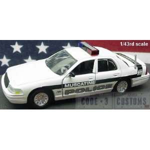  CODE 3 MUSCATINE, IA POLICE DECALS   1/43 ONLY