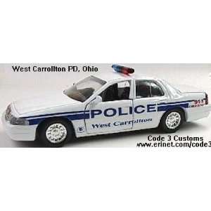  CODE 3 WEST CARROLLTON, OH POLICE DECALS   1/43 ONLY