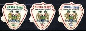 Sierra Leone  1965 Coat of Arms (Self adhesive) MNH  