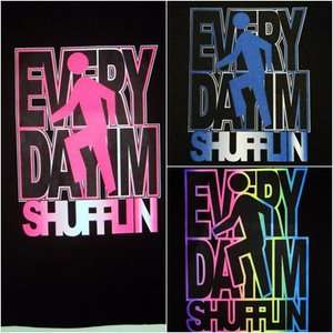 EVERYDAY IM SHUFFLIN T Shirt LMAFO Shuffling Shirt Pink Blue Multi 