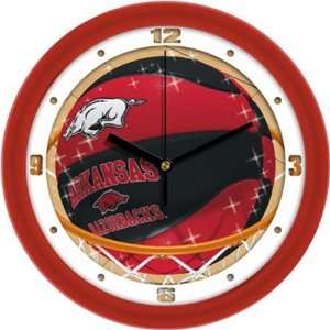   Razorbacks UA NCAA 12In Slam Dunk Wall Clock