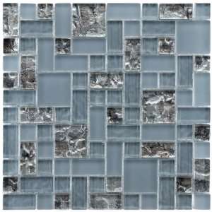 Sierra Vesuvius Versailles 11 3/4 X 11 3/4 Inch Glass Mosaic Wall Tile 