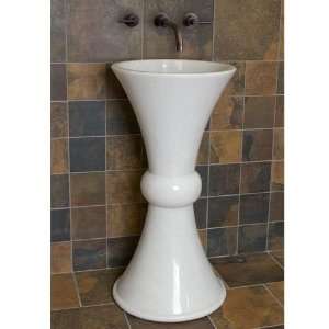   Polished Marble Pedestal Sink   White Thassos Marble