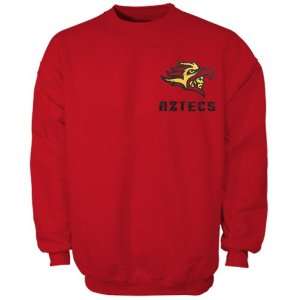  San Diego State Aztecs Scarlet Keen Fleece Crew Sweatshirt 