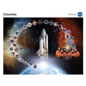  Space Shuttle Columbia Tribute Poster Poster (10.00 x 8.00 