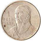 1950 Mexico 1 Peso Large Silver Coin Jose Morelos KM#457