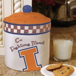  Illinois Fighting Illini NCAA Gameday Ceramic Cookie Jar 