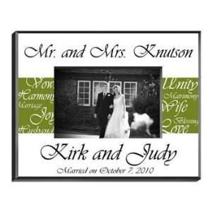   Keepsake Personalized Mr. and Mrs. Wedding Picture Olive Frame Baby