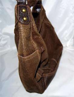 Clarks Brown Texture Brown Leather Shoulder Bag England  