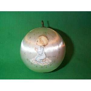  1975 Betsey Clark White Satin Ball Hallmark Ornament