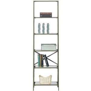  Kingston 20w Five tier Ladder Bookshelf   Glass Shelves 