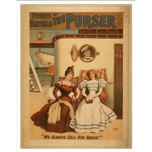   Theater Poster (M), Ferris Hartman in The purser by John T Day