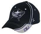 COLUMBUS BLUE JACKETS NHL HOCKEY SILVER SLASH FLEX FIT FITTED HAT/CAP 