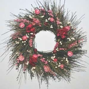  Twiggy Door Wreath Scotch Broom Wild Flowers