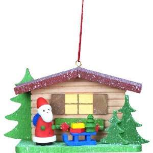  Ulbricht Cottage with Santa and Sled Ornament