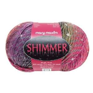  Mary Maxim Shimmer Yarn Arts, Crafts & Sewing
