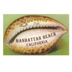 Shell Souvenir from Manhattan Beach, California Premium Giclee Poster 